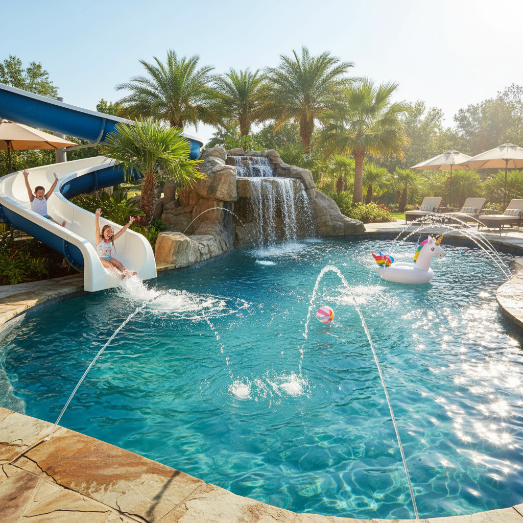 Pool Slides & Features