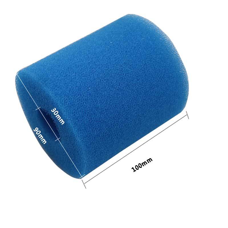 Swimming pool filter sponge column