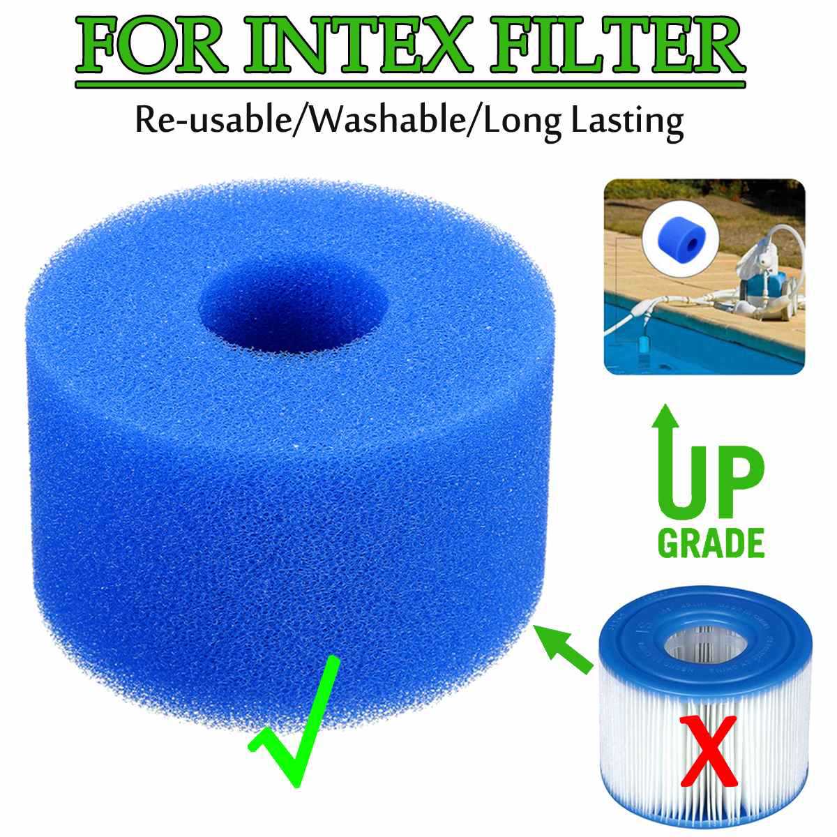 Swimming pool filter sponge column