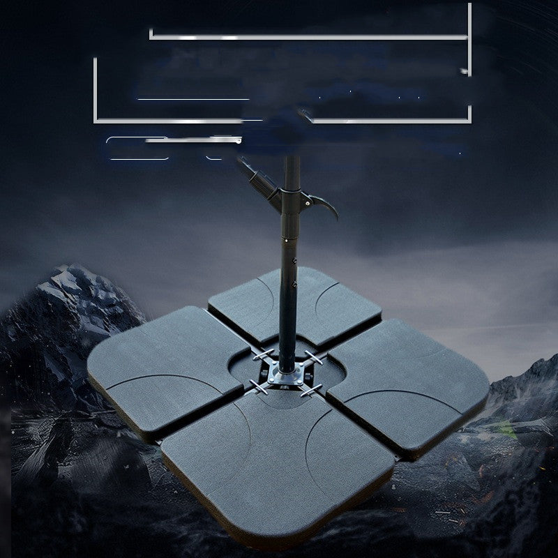 Outdoor Beach Umbrella Plastic Adjustable Base