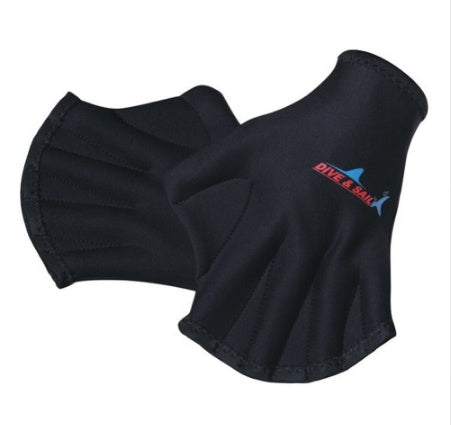 1 Pair Neoprene Diving Gloves Sphere Webbed Swim Gloves Surfing Swimming Paddles Training Fingerless Gloves