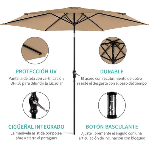 2.3m Beach Umbrella Bubble Ball Light For Beach Parties Nude