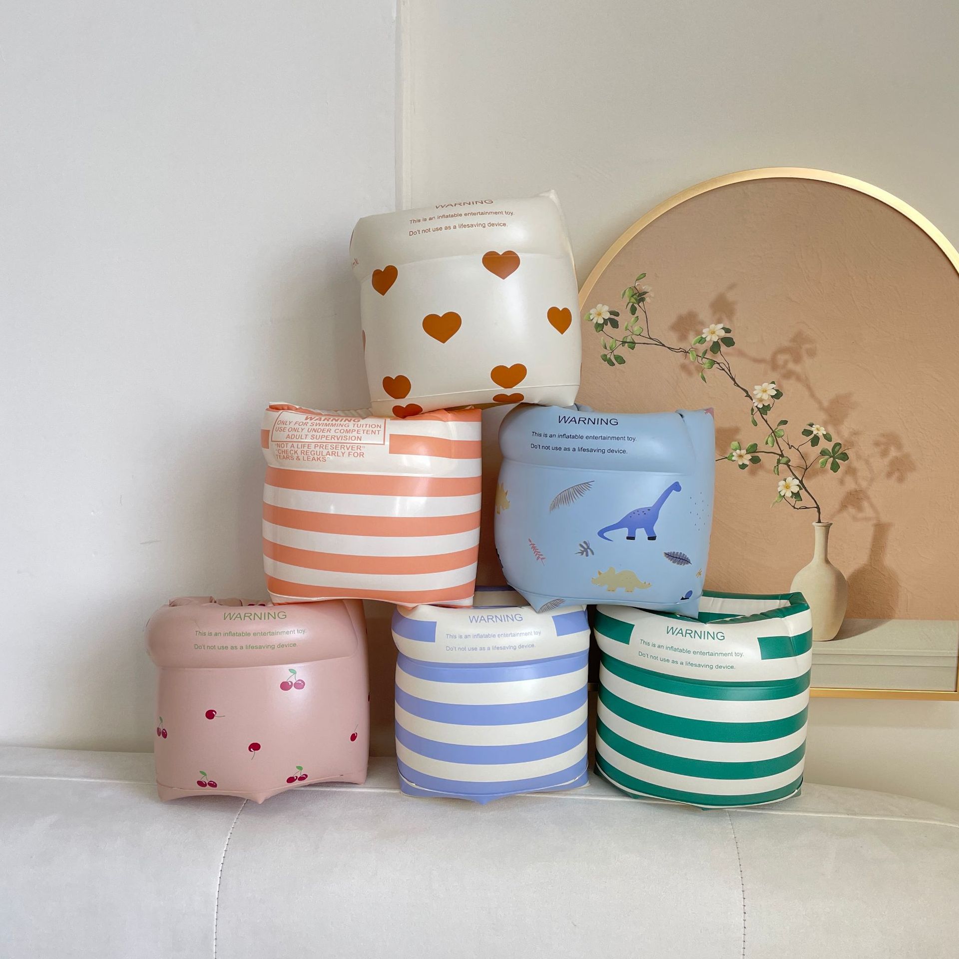 1 Pair Arm Floaties For All Age - Pool Floats Arm Bands Inflatable Swim Rings PVC Arm Floater For Summer Pool Party Favors  Swimming Pool Inflatable Arm Floating