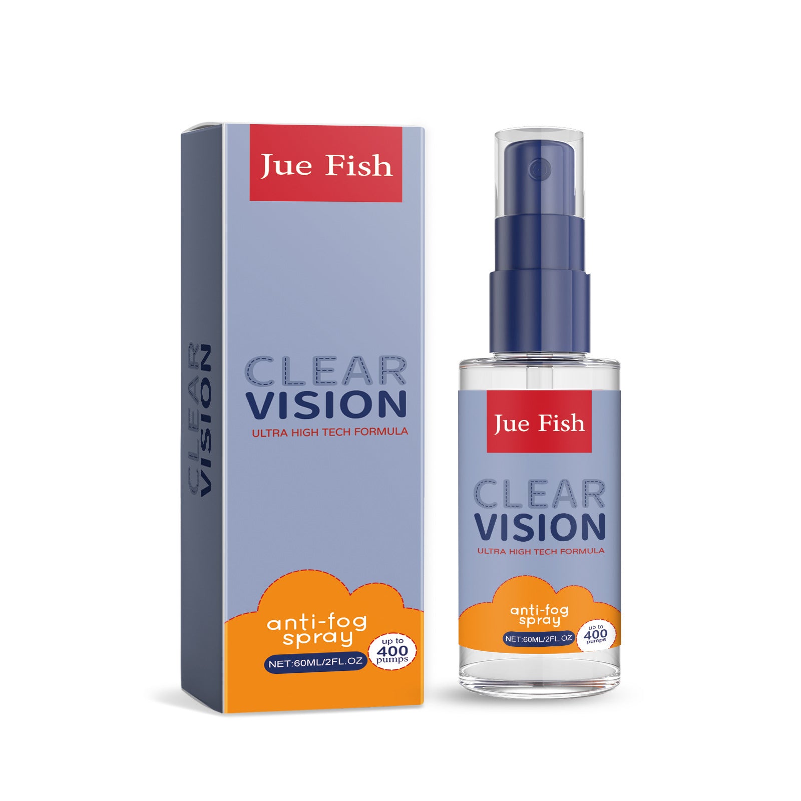 JUE FISH Anti-Fog Spray For Car Windshields And Windows